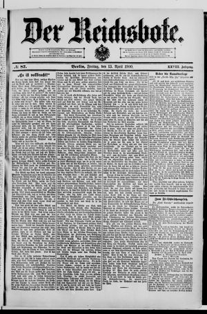 Der Reichsbote on Apr 13, 1900