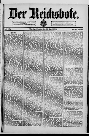 Der Reichsbote vom 15.04.1900