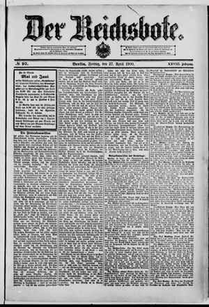 Der Reichsbote vom 27.04.1900