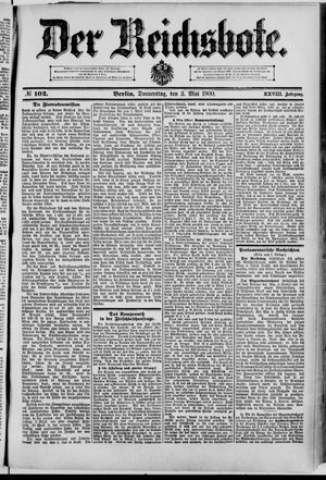 Der Reichsbote vom 03.05.1900