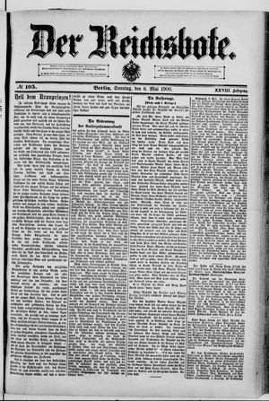 Der Reichsbote vom 06.05.1900