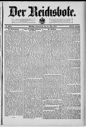 Der Reichsbote vom 10.05.1900