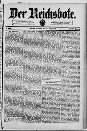Der Reichsbote vom 16.05.1900
