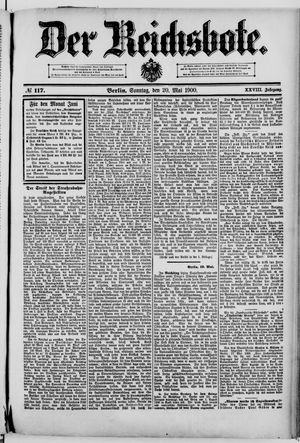 Der Reichsbote vom 20.05.1900