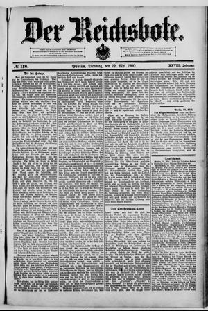 Der Reichsbote on May 22, 1900