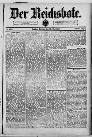 Der Reichsbote vom 22.05.1900