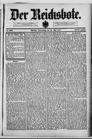 Der Reichsbote vom 24.05.1900