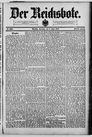 Der Reichsbote on Jun 3, 1900