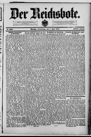 Der Reichsbote on Jun 7, 1900