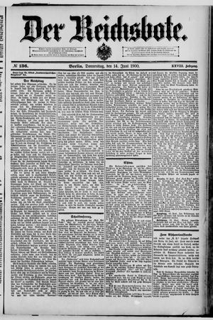 Der Reichsbote on Jun 14, 1900