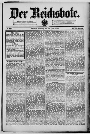 Der Reichsbote vom 24.06.1900