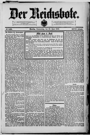 Der Reichsbote vom 28.06.1900