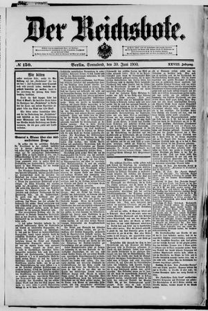 Der Reichsbote on Jun 30, 1900