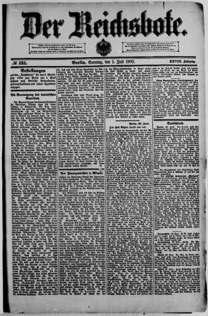 Der Reichsbote vom 01.07.1900