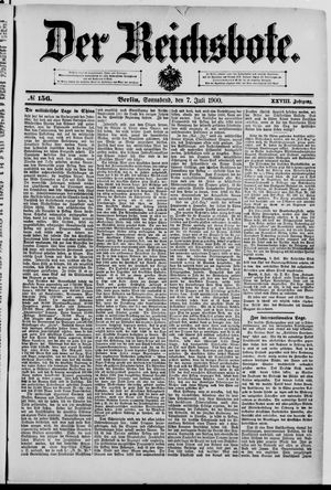 Der Reichsbote on Jul 7, 1900