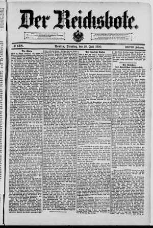 Der Reichsbote vom 10.07.1900