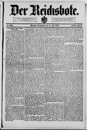 Der Reichsbote vom 14.07.1900