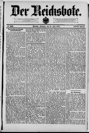 Der Reichsbote vom 15.07.1900