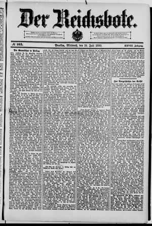 Der Reichsbote vom 18.07.1900