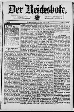 Der Reichsbote vom 20.07.1900