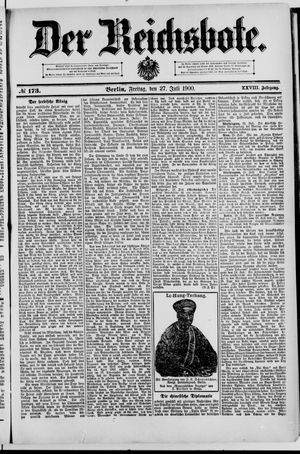 Der Reichsbote vom 27.07.1900