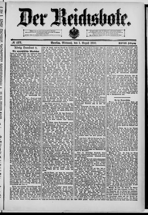 Der Reichsbote vom 01.08.1900