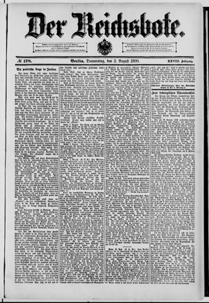 Der Reichsbote vom 02.08.1900