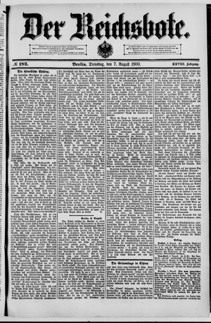 Der Reichsbote on Aug 7, 1900