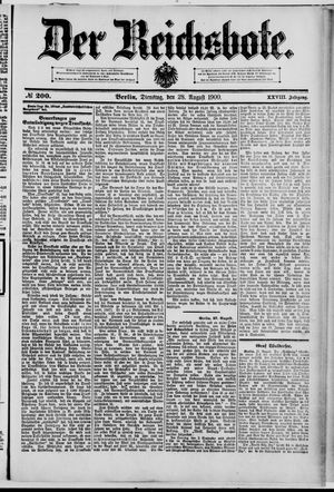 Der Reichsbote vom 28.08.1900
