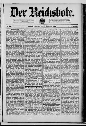 Der Reichsbote vom 05.09.1900