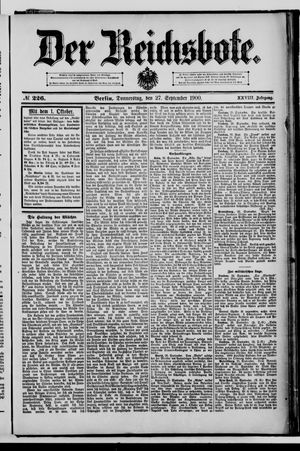 Der Reichsbote vom 27.09.1900