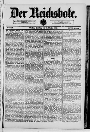 Der Reichsbote vom 16.10.1900