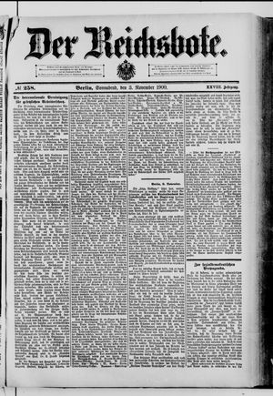 Der Reichsbote vom 03.11.1900