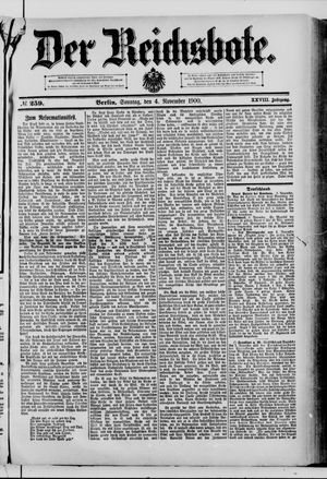 Der Reichsbote vom 04.11.1900