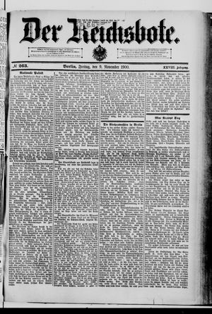 Der Reichsbote vom 09.11.1900