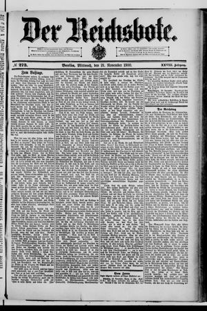 Der Reichsbote vom 21.11.1900