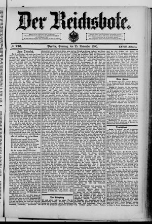 Der Reichsbote vom 25.11.1900