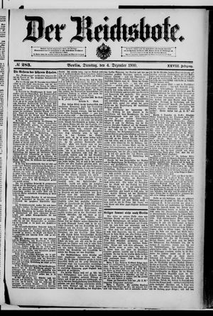 Der Reichsbote vom 04.12.1900