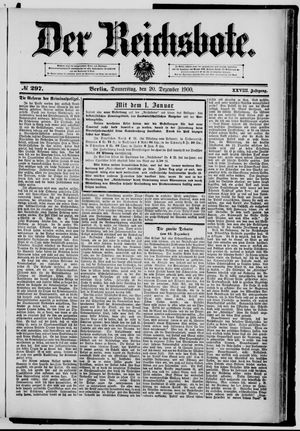 Der Reichsbote vom 20.12.1900