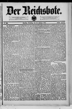 Der Reichsbote vom 12.02.1901