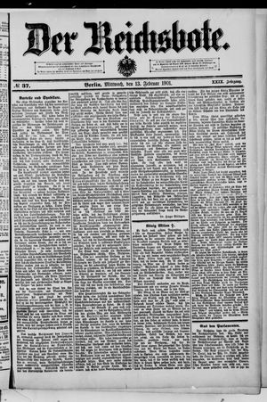 Der Reichsbote vom 13.02.1901
