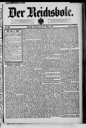 Der Reichsbote vom 20.03.1901