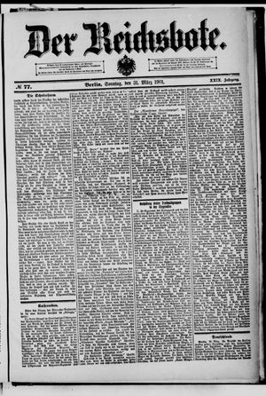 Der Reichsbote vom 31.03.1901