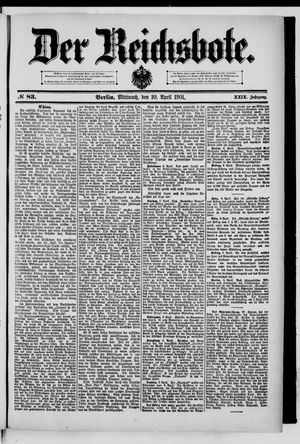 Der Reichsbote vom 10.04.1901