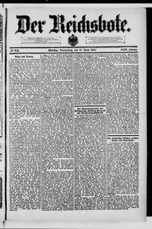 Der Reichsbote vom 11.04.1901