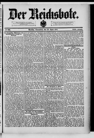 Der Reichsbote vom 20.04.1901