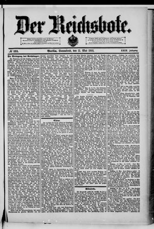 Der Reichsbote vom 11.05.1901