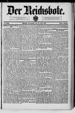 Der Reichsbote vom 25.07.1901