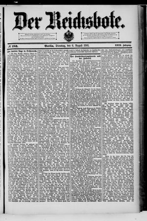 Der Reichsbote vom 06.08.1901
