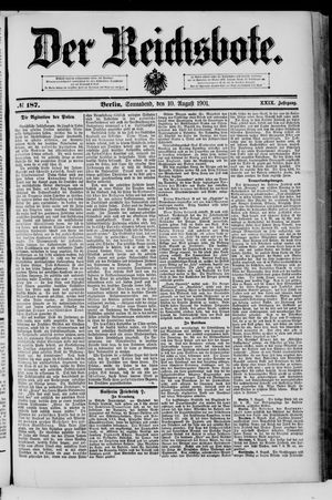 Der Reichsbote vom 10.08.1901